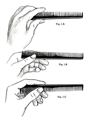 HOW TO HOLD COMBS