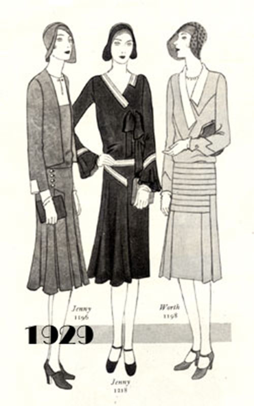 slim fit dress slacks 1929 Evening Frock E20-5941  EvaDress Patterns