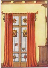 COLORFUL 1920's DRAPES